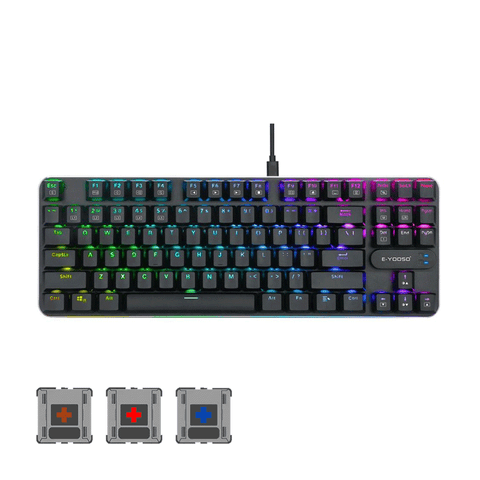 E-Yooso Z-66 RGB 87Keys Mechanical Gaming Keyboard [Black]