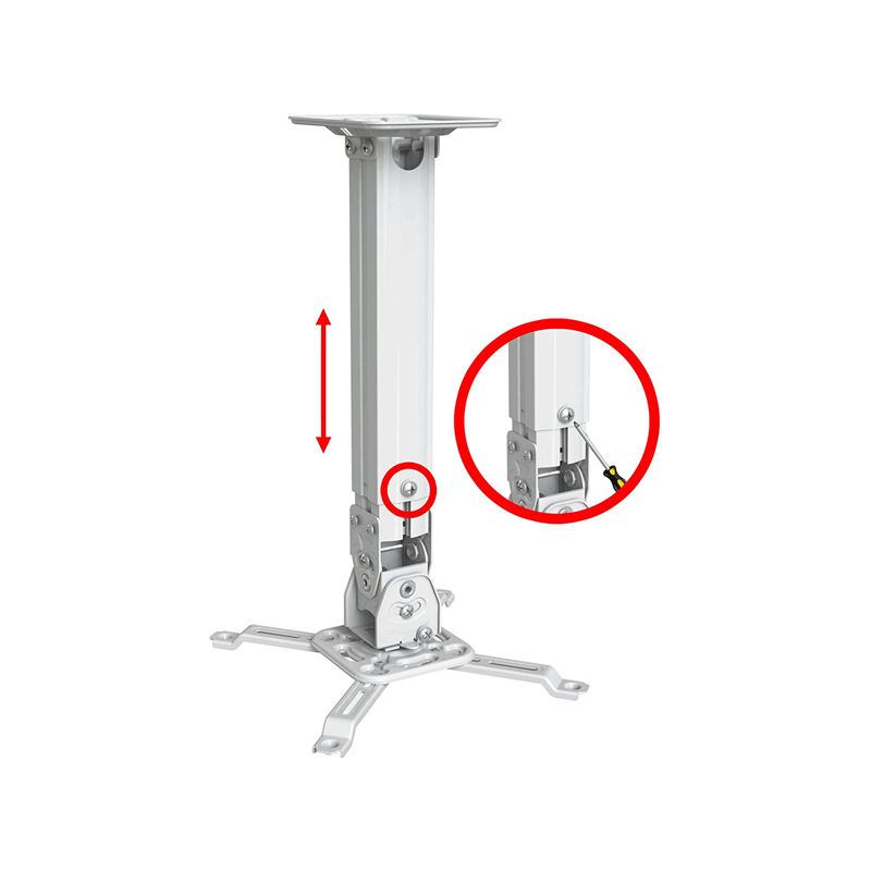 North Bayou NBT817-60 Universal Projector Ceiling Mount
