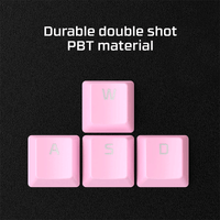 HyperX Double Shot PBT Keycaps Pink