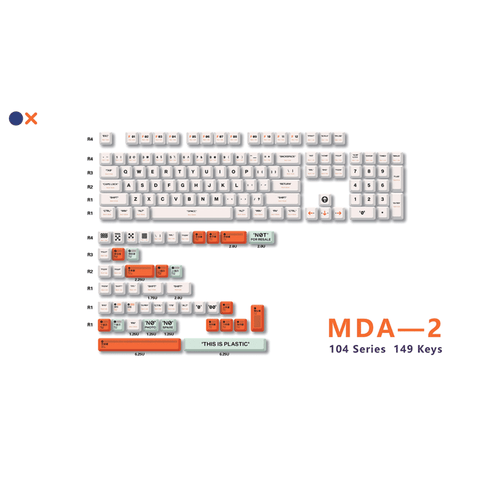 Royal Kludge MDA-2 PBT Keycaps 149 Keys
