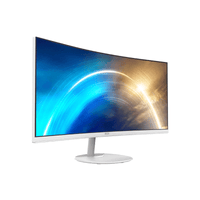 MSI Pro MP341CQW 34" UWQHD 100Hz 3440 x 1440 Curved Monitor White
