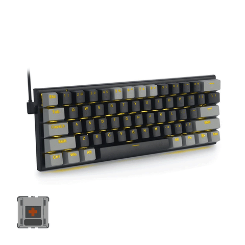 E-Yooso Z-11 Monochrome Yellow Light 61 Keys Hot Swapp