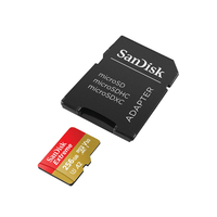 SanDisk Extreme 256GB MicroSDXC UHS-I Memory Card Up to 190MB/s, C10, U3, V30, 4K, 5K, A2, Micro SD Card - SDSQXAV