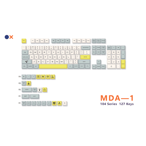 Royal Kludge MDA-1 PBT Keycaps 127 Keys