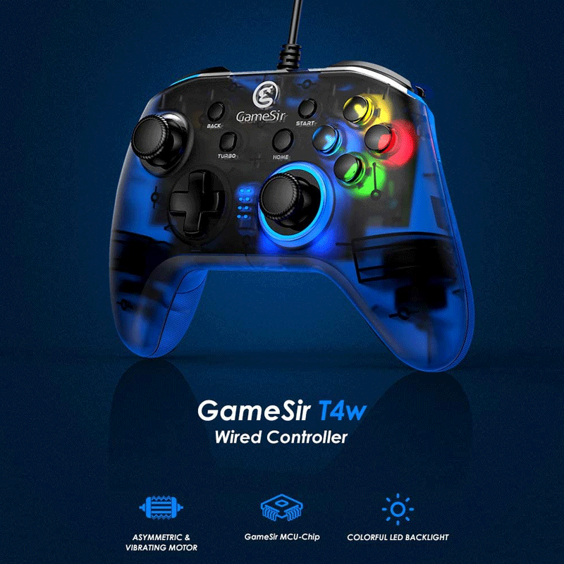GameSir T4w USB Wired Gaming Controller with Vibration and Turbo Function For PC/Steamdeck/Switch/Xbox
