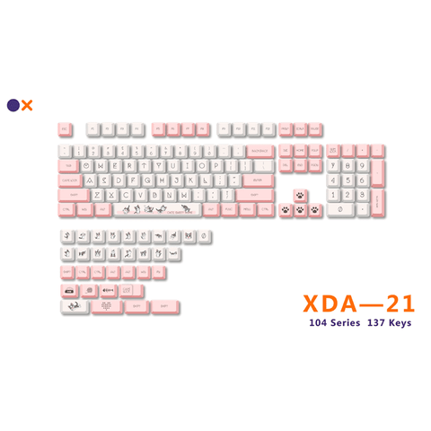 Royal Kludge XDA-21 PBT Keycaps 137 Keys