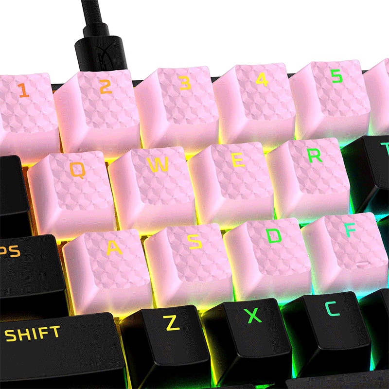 HyperX Rubber Keycaps Pink