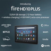 Amazon Fire HD 10 Plus Tablet 4GB/32GB 11th Gen (2021 latest model) 10.1” HD Display with Alexa and Wireless Charging Slate