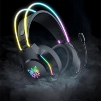 ONIKUMA X26 Head-mounted Earphone Head Beam Luminous Computer Video Games Noise Reduction Headset
