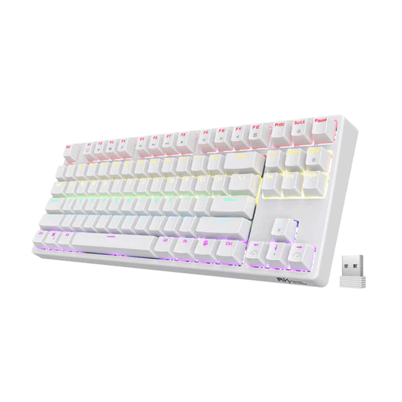 Royal Kludge RK87 Tri Mode RGB 87 Keys Hot Swappable Mechanical keyboa ...