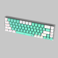 Redragon Castor Pro Tri Mode RGB 68 Keys Mechanical Keyboard Green-White Yellow Switch (K631RGB-PRO-GW)