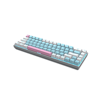 E-Yooso Z-686 68Keys Single Light 65% Mechanical Gaming Keyboard Blue/White Red Switches