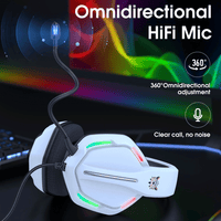 ONIKUMA X27 RGB Gaming Headset Stereo Surround Omnidirectional Noise Canceling Mic