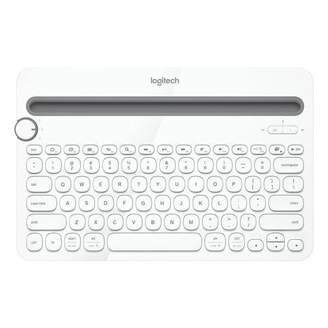 Logitech K480 Multi Device Bluetooth Keyboard White - GameXtremePH