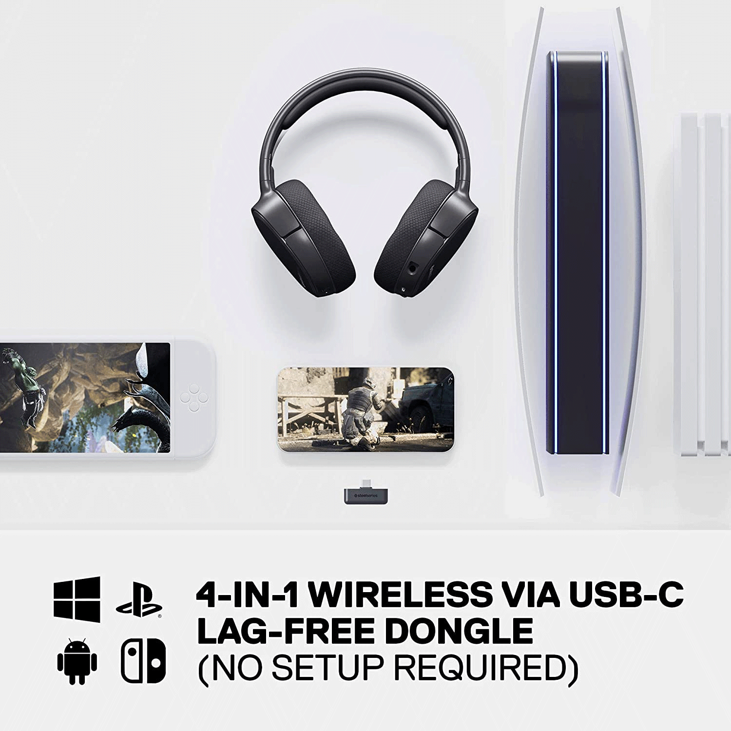 SteelSeries Arctis 1 Wireless Headset HS for PS4 / PS5