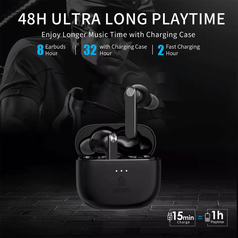 ONIKUMA ODDLOOPS T17 ANC TWS Bluetooth Gaming Earbuds Black