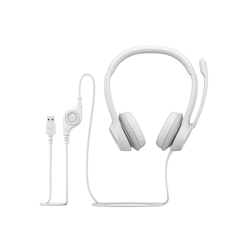 Logitech H390 USB Headset [Off-White]