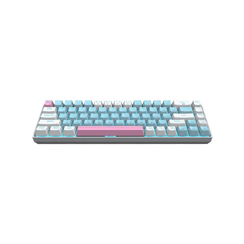 E-Yooso Z-686 68Keys Single Light 65% Mechanical Gaming Keyboard Blue/White Red Switches
