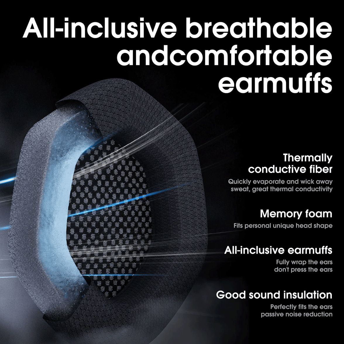 ONIKUMA X27 RGB Gaming Headset Stereo Surround Omnidirectional Noise Canceling Mic