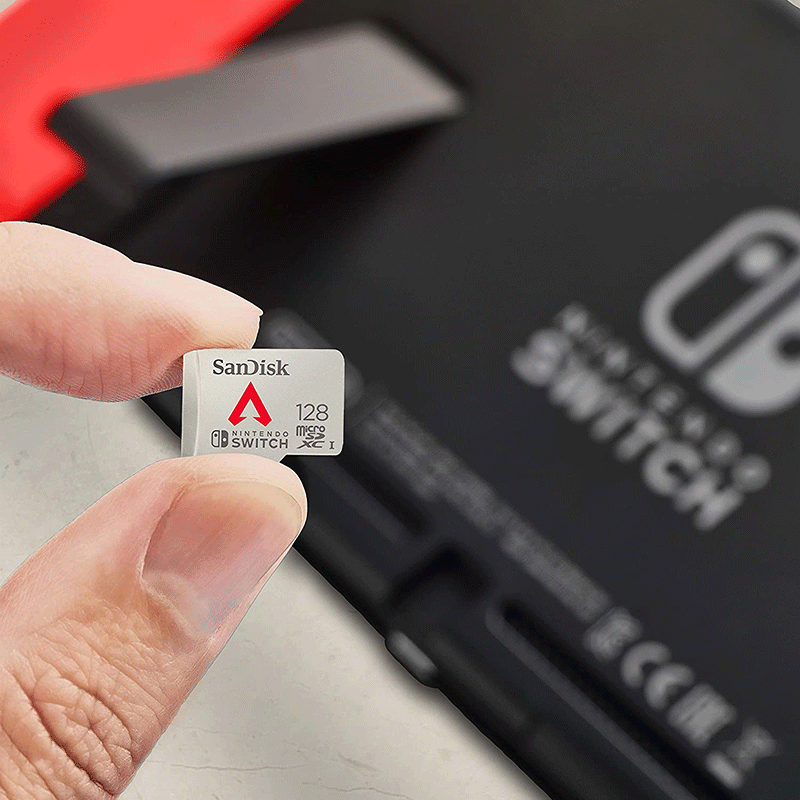 SanDisk Nintendo APEX LEGENDS Micro SDXC 128GB UHS-I U3 Memory Card for Nintendo Switch SDSQXAO-128GB with up to 100MB/s read and up to 90MB/s write speed