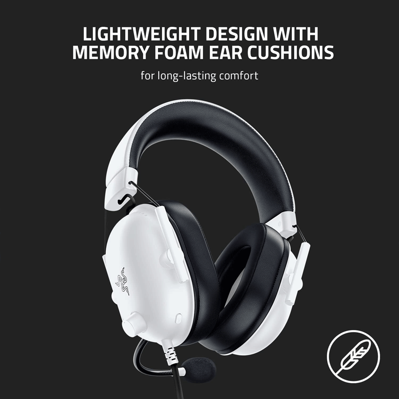 Razer Blackshark V2 X Multi-Platform Wired Esports Headset [White]