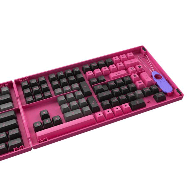 AKKO Black & Rose Full Keycaps Set ASA 197 Keys