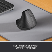 Logitech Lift Vertical Ergonomic Mouse Black