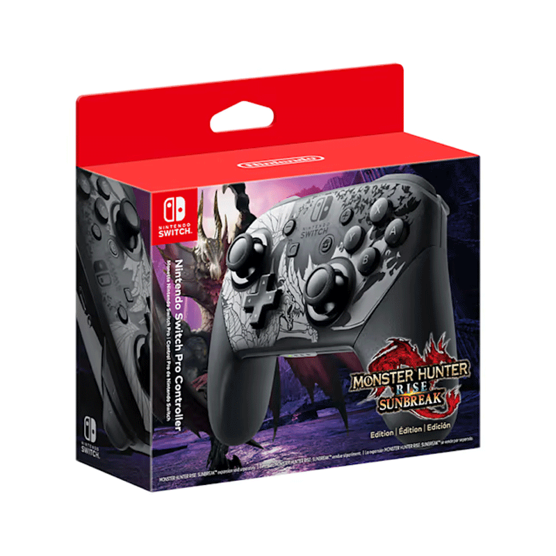 Nintendo Switch Pro Controller Monster Hunter Rise Edition