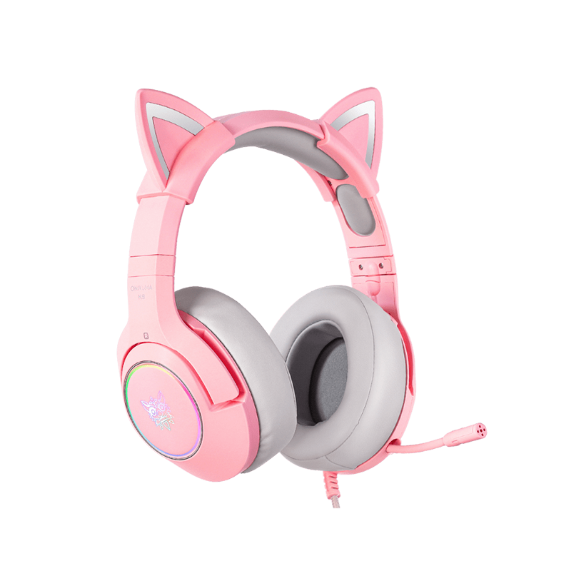 Onikuma K9 Cat Ear Gaming Headset 7.1 Surround Sound Cute Wired Headph ...