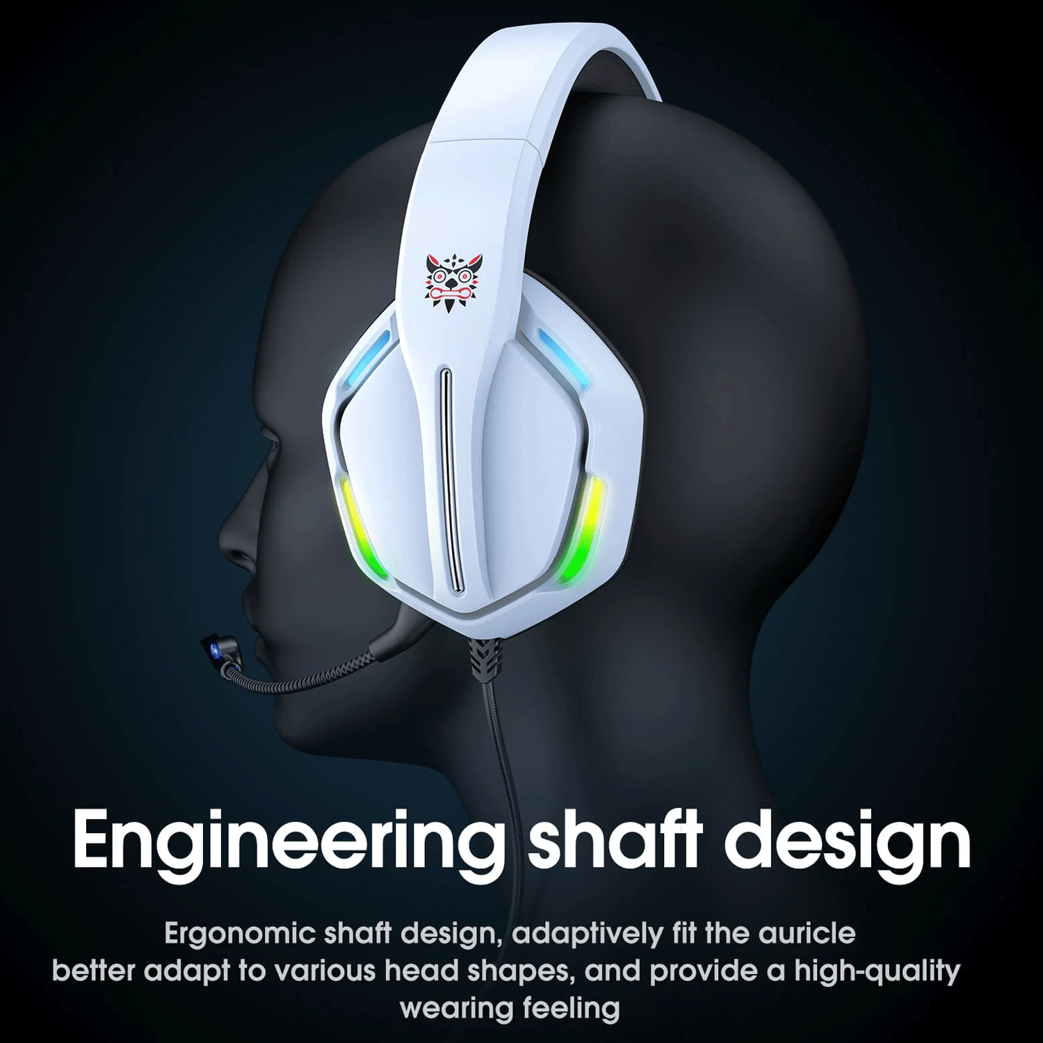 ONIKUMA X27 RGB Gaming Headset Stereo Surround Omnidirectional Noise Canceling Mic