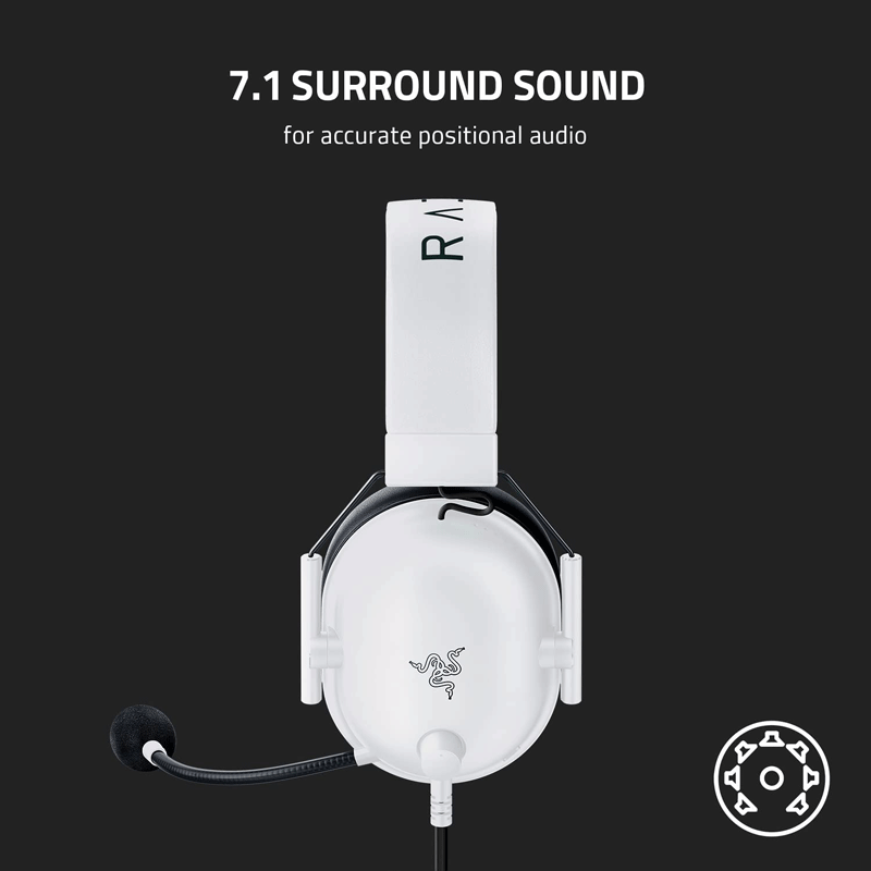 Razer Blackshark V2 X Multi-Platform Wired Esports Headset [White]