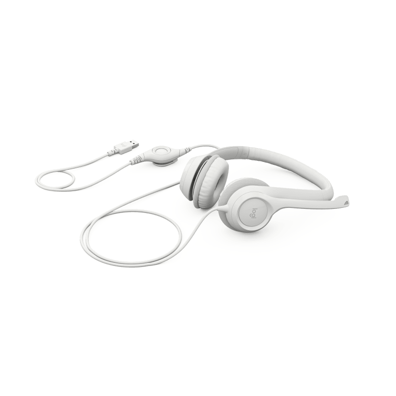 Logitech H390 USB Headset [Off-White]