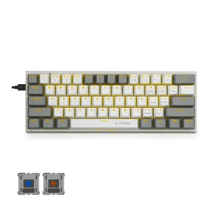 E-Yooso Z-11 Monochrome Yellow Light 61 Keys Hot Swapp