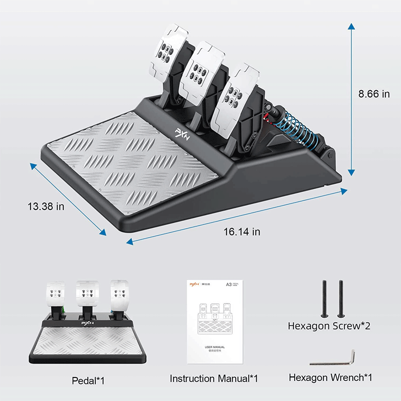 PXN Pedals Steering Wheel For PXN-A3
