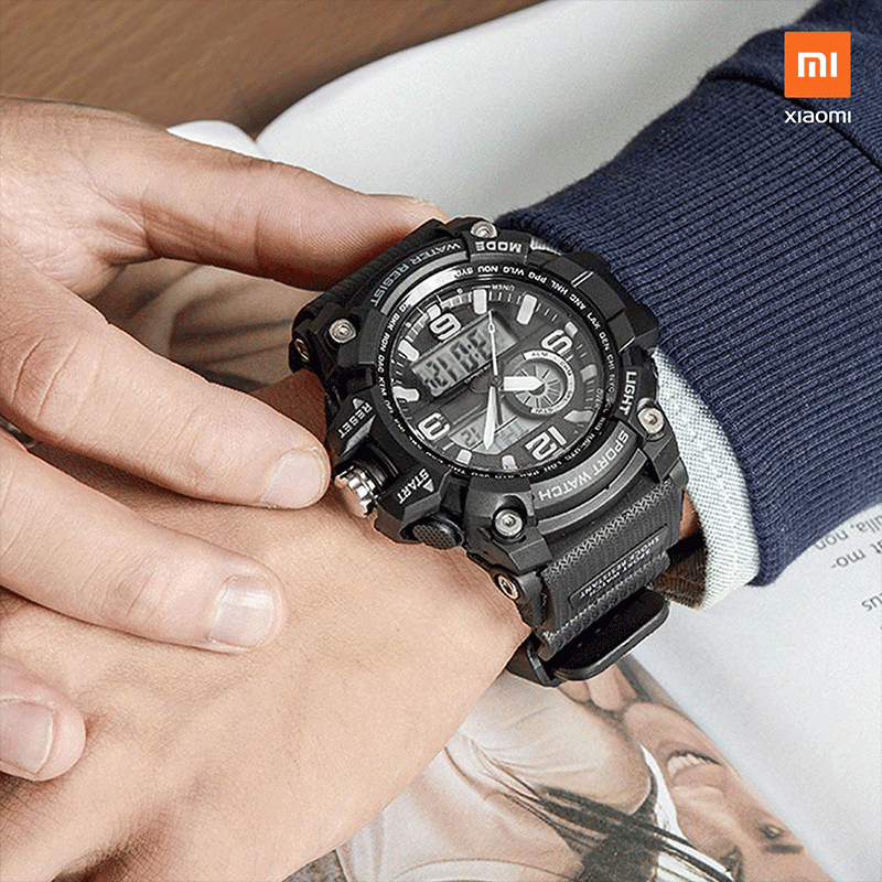 Xiaomi twentyseventeen outdoor electronic sport watch dial dual time display hotsell