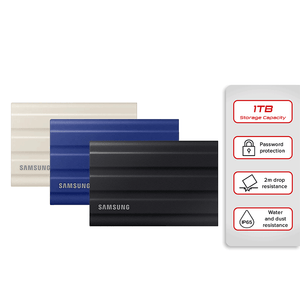 Samsung Portable SSD T7 Shield 1TB [Black,Blue,Beige]