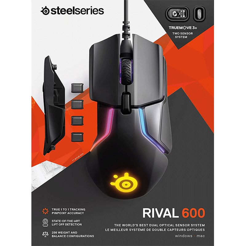 Steelseries Rival 600 Dual Sensor Gaming Mouse MSE62446 - GameXtremePH