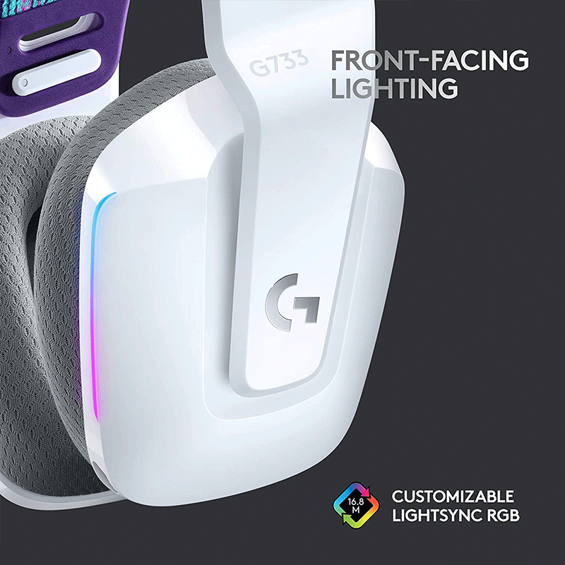 Logitech G733 Lightspeed Wireless RGB Gaming Headset White - GameXtremePH