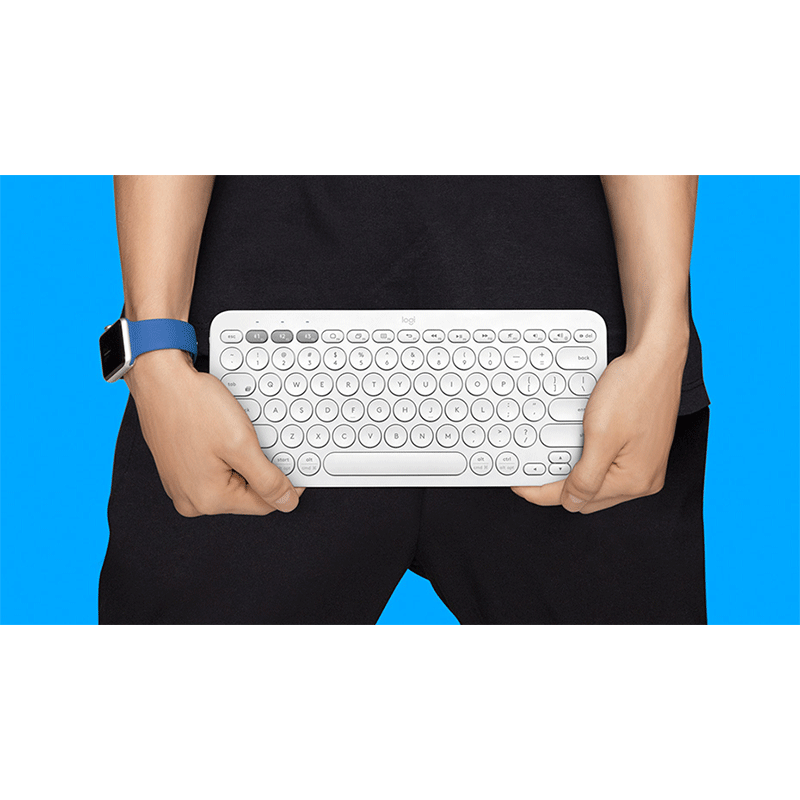 Logitech K380 Multi Device Bluetooth Keyboard White - GameXtremePH