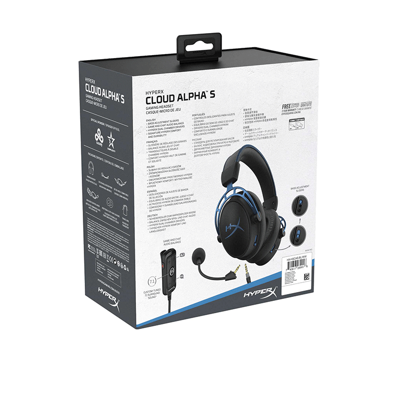 HyperX Cloud Alpha S Gaming Headset Blue with 7.1 Surround Sound [HX-H  GameXtremePH