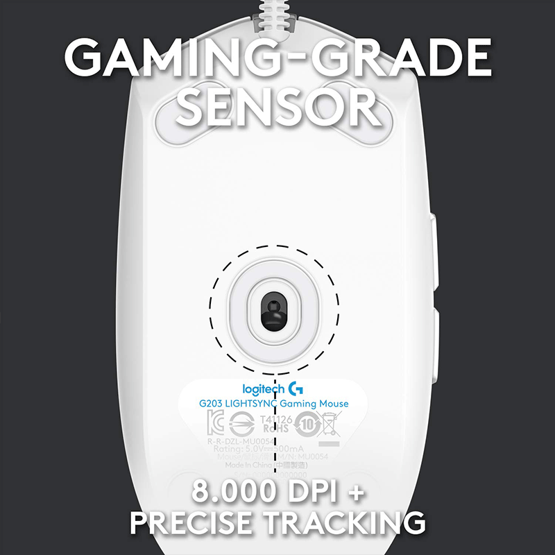 Logitech G102 Lightsync Gaming Mouse [White] - GameXtremePH