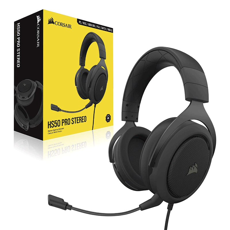 Ps4 Corsair Headset Corsair HS50 Pro Stereo Gaming Headset Carbon
