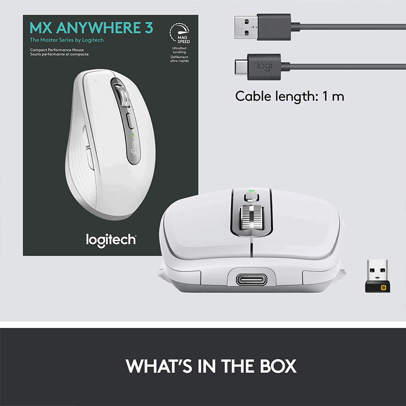 Logitech MX Anywhere 3s Pale Gray - GameXtremePH
