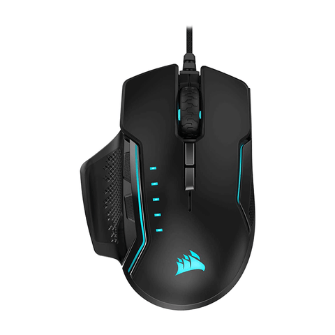 Corsair Gaming Glaive RGB Pro Comfort FPS/MOBA Gaming Mouse with Interchangeable Grips (Black) - GameXtremePH