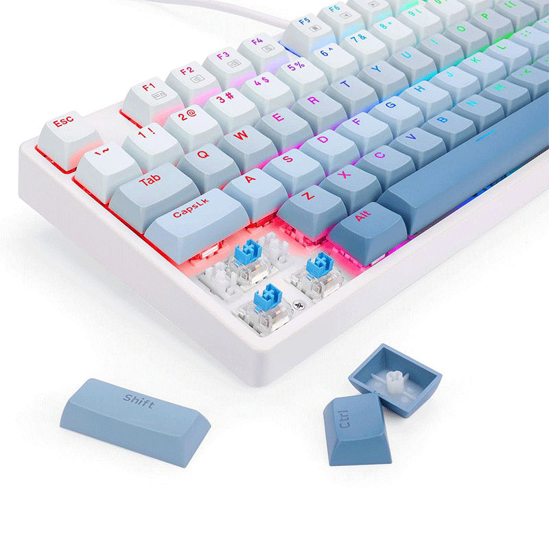 Redragon Cass RGB 87 Keys Mechanical Gaming Keyboard Blue Switch (K645W-GB-RGB)