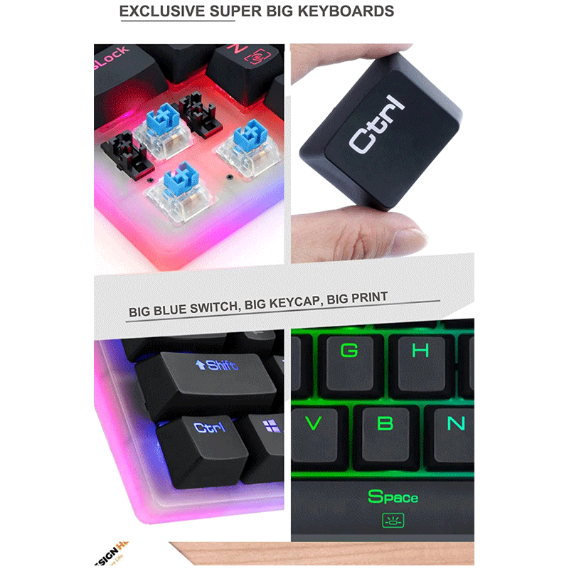 Redragon Alien Super Size Keyboard Outemu Blue Switch (K605)