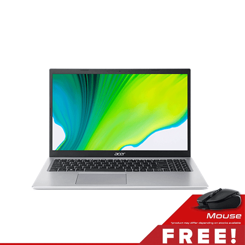 Acer Aspire 5 15.6" FHD Laptop - i3-1115G4 8GB RAM/256GB SSD Win11 A515-56-364K [Pure Silver] with Free Mouse