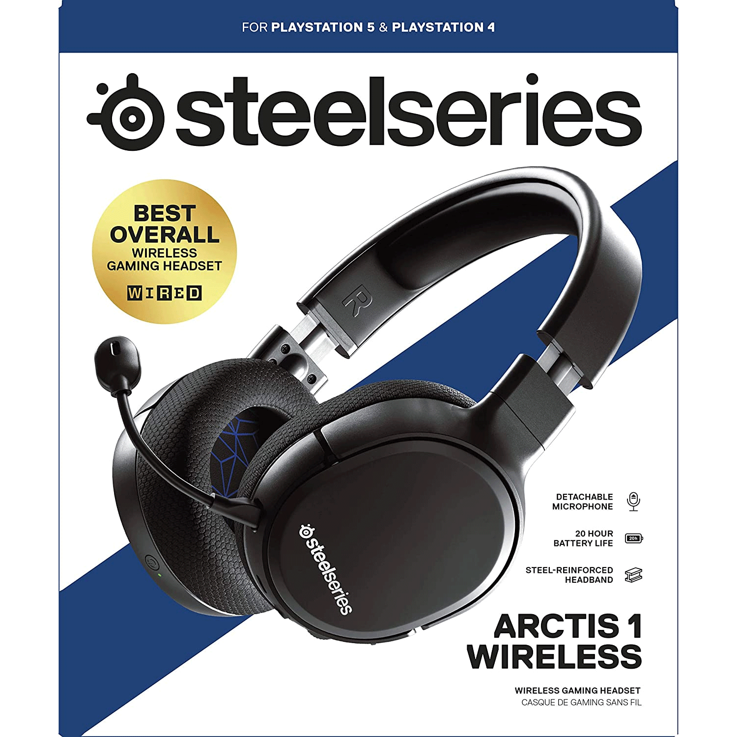 SteelSeries Arctis 1 Wireless Headset HS for PS4 / PS5
