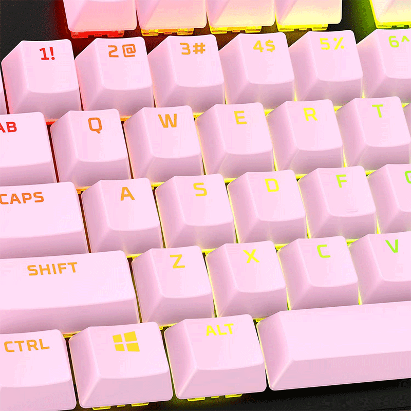 HyperX Double Shot PBT Keycaps Pink