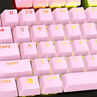 HyperX Double Shot PBT Keycaps Pink